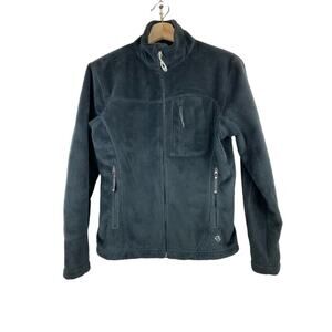 Mountain Hardwear Women's S Black Soft Fuzzy Full Zip Activewear Jacket *